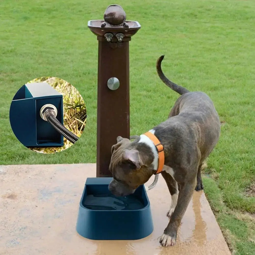 Pet Supplies 2L Pet Drinker Bowl Float Valve High Capacity Automatic Water Feeder Bowl Auto-Fill Drinker Dog Bowl Cats